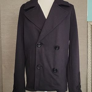 Classic Pea coat by Chaps! Embroidered detail! Never worn!